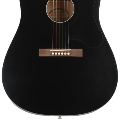 Recording King Dirty 30s Series 7 Dreadnought Acoustic Guitar - Matte Black image 1