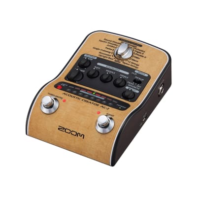 Zoom AC-2 Acoustic Creator Enhanced Direct Box 3-Band EQ Guitar Effects Pedal image 5