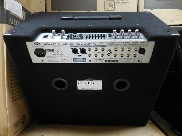 Behringer Ultratone K3000FX 300-Watt 4-Channel PA System