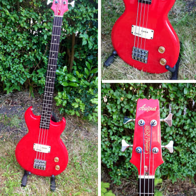 Aria Pro II Cardinal CSB 380 Bass in Red Matsumoko Japan