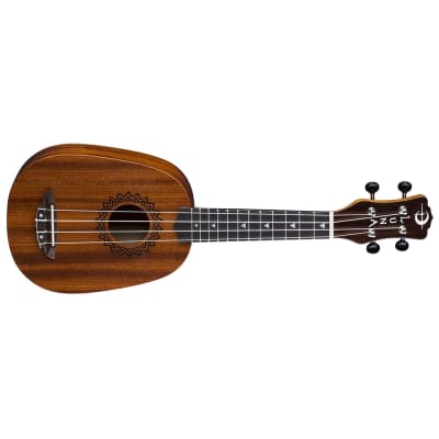 Luna UKE-VMP Uke Vintage Mahogany Pineapple Ukulele Rosewood Fretboard Satin image 1