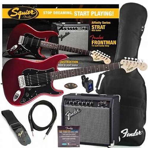 Squier affinity stratocaster hss pack candy shop apple red