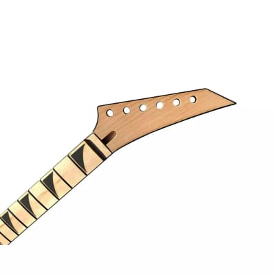 Jackson Style Headstock 24 Fret Guitar Neck - Maple & Maple image 4