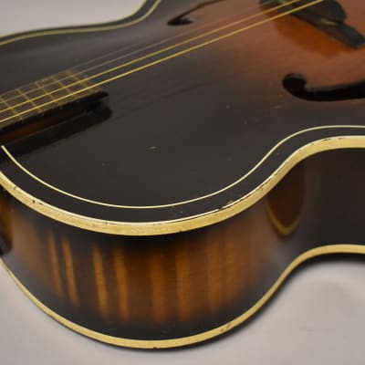 1950s-60s Harmony H1215 Archtop Tenor Guitar Sunburst image 9