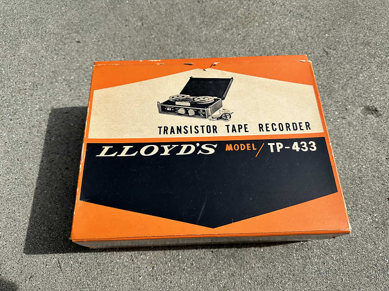 Lloyd's TP-433 Tape Recorder~Portable Reel to Reel~Vintage 1963~New in  Box~Tested