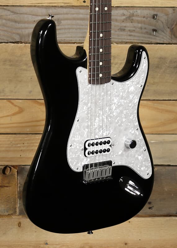 Fender Limited Edition Tom Delonge Stratocaster Electric Guitar Black w/ Gigbag image 1