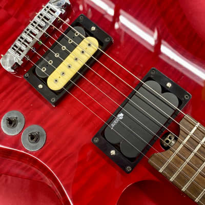 Gadow Custom Hollowbody Electric Guitar with sustainer  pickup - Trans Red image 6