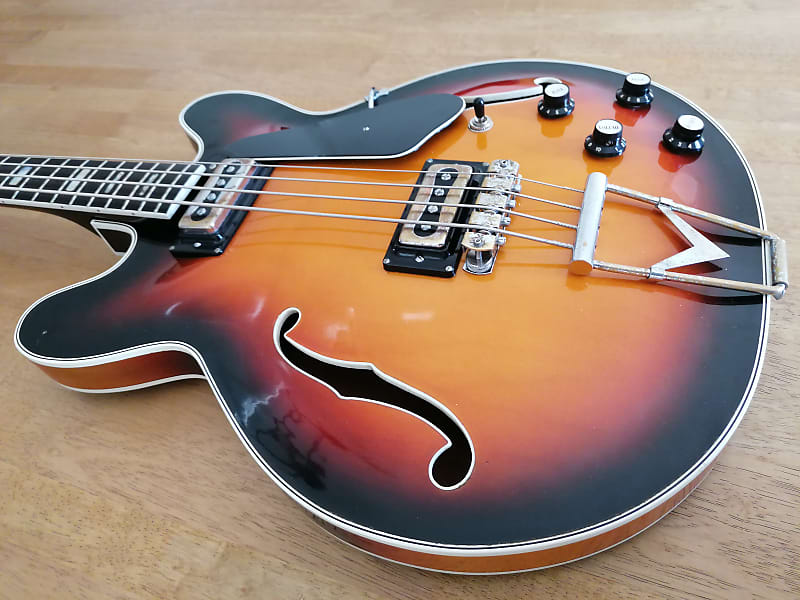 RARE 1965 Crucianelli 335 Elite Bass Made in ITALY Vintage @ fender hoyer Gibson Coronado veritine rivoli eb Hofner vox cougar 5001 Viking Hagström image 1