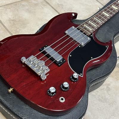 2012 Gibson USA SG Standard Bass Cherry w case image 4