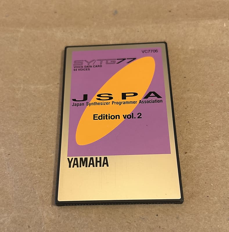 Yamaha VC7706 JSPA Japan Synthesizer Programmer Association Edition Vol. 2 Voice Data Card 1990 image 1