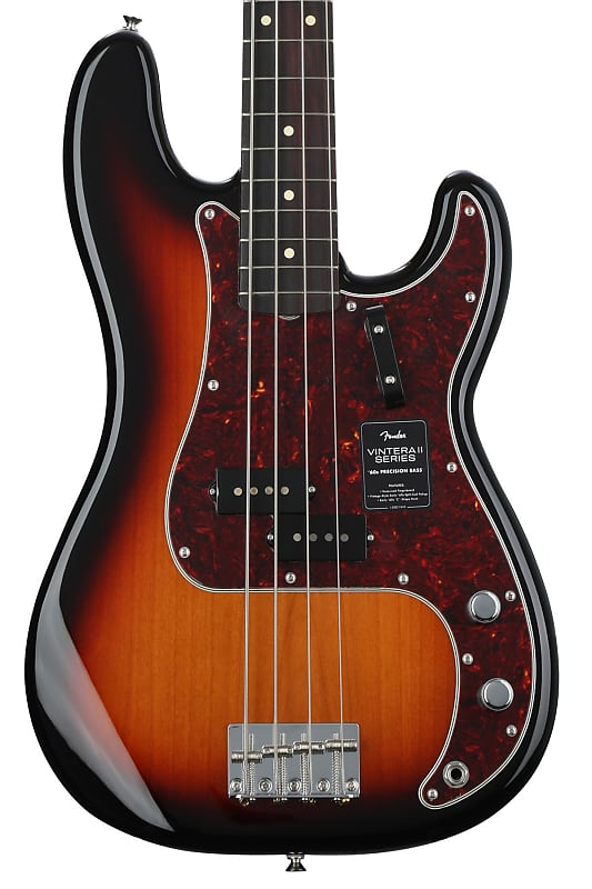 Fender Vintera II '60s Precision Bass - 3-color Sunburst (PBassV260R3CSd1) image 1