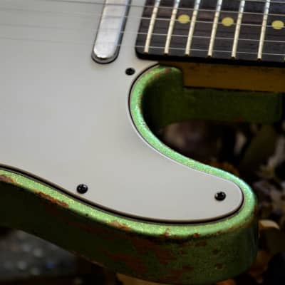 American Fender Telecaster Custom  Heavy Relic Green Sparkle image 13