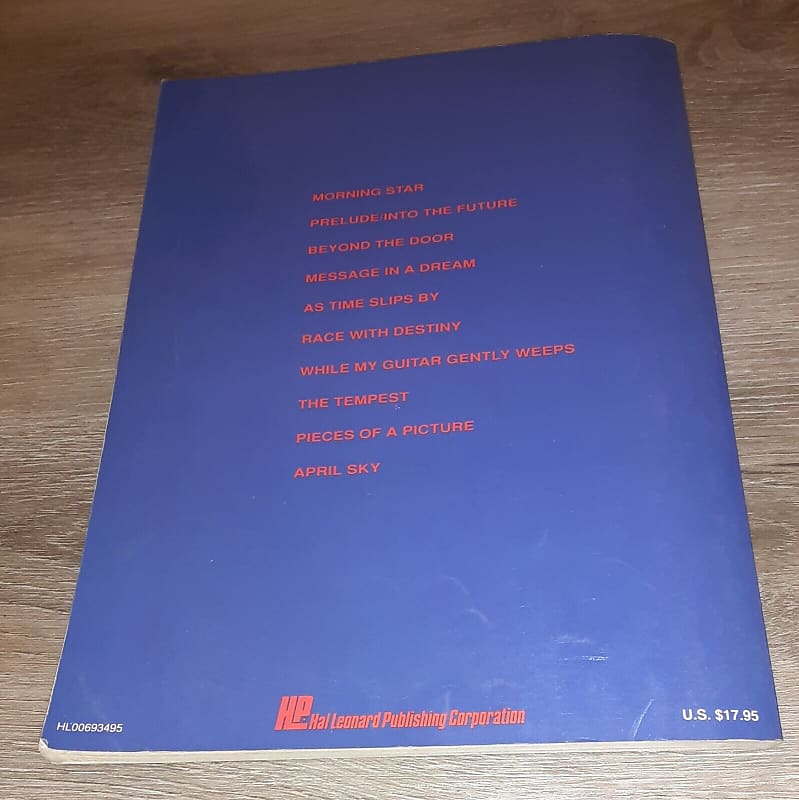 VINNIE MOORE - TIME ODYSSEY - GUITAR TAB BOOK - TABLATURE