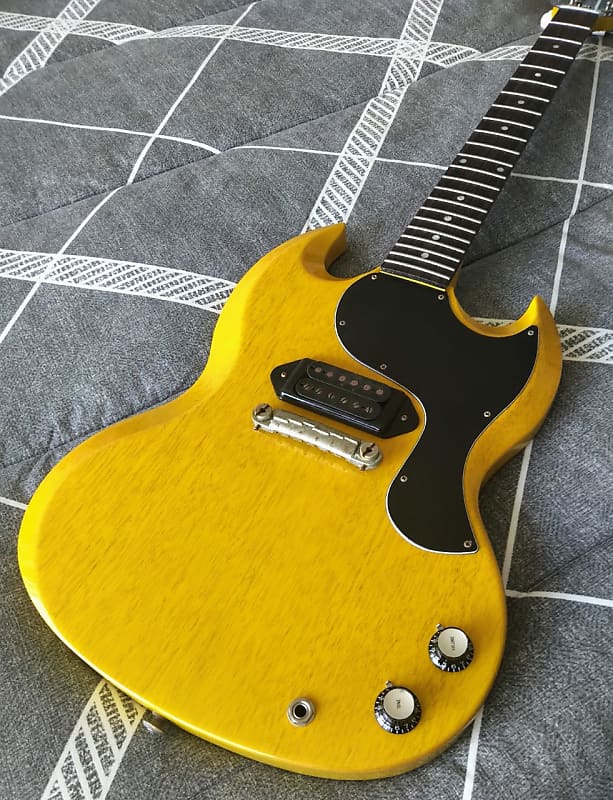 Gibson Custom Shop SG Junior 1963 Reissue Bright TV Yellow