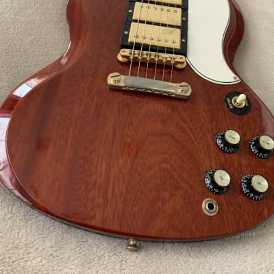2005 Gibson SG3 1961 SG Custom Reissue with 3 Pickups in Cherry image 3