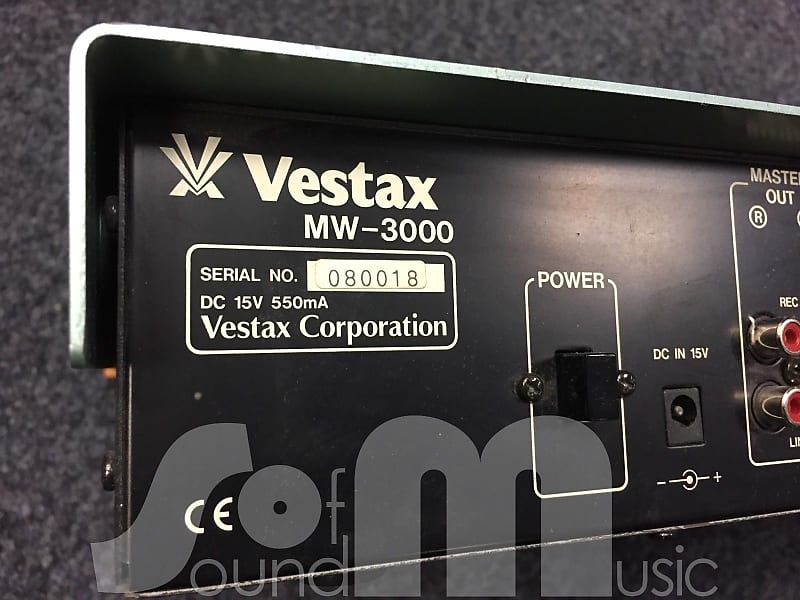 Vestax MW-3000 vintage DJ Mixer NOS - wood frame - mint