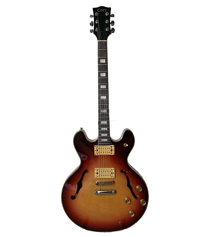 Cort Hollow Body Electric Guitar Sunburst Reverb