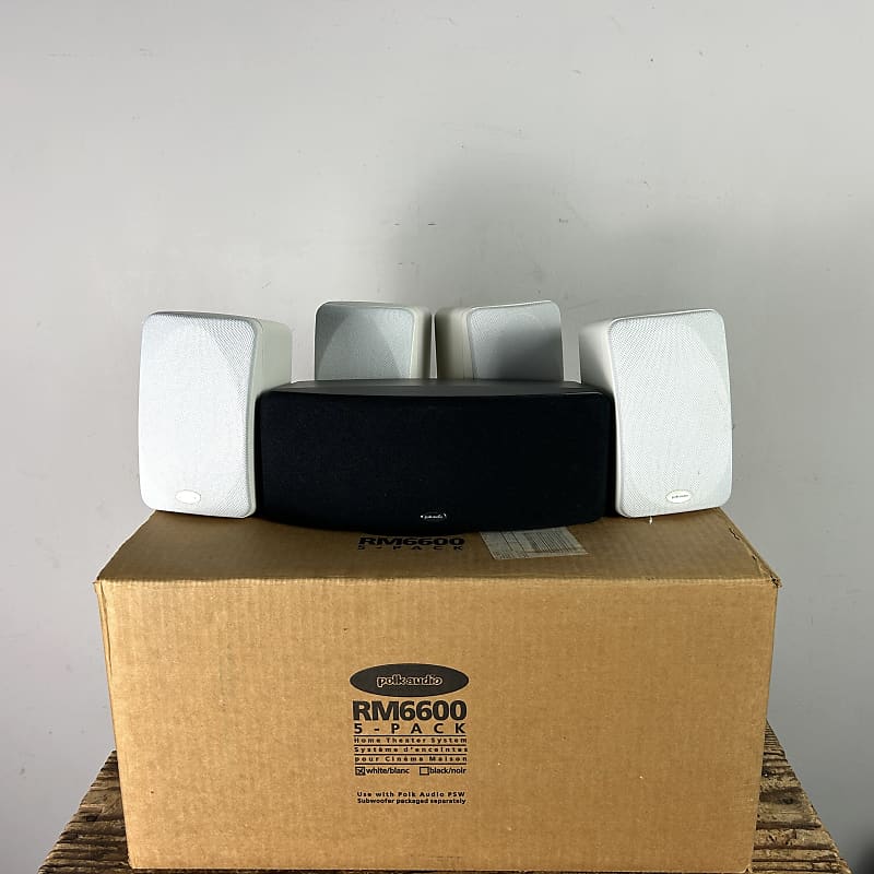 Polk RM6600 Surround Speaker Set (5) - White / Black