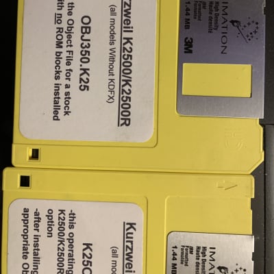 Kurzweil K2500 1980 to 1990 - Yellow