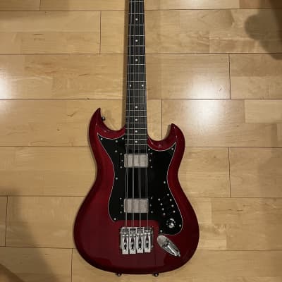 Hagstrom HB-8-WCT 8-String Bass 2010s - Wild Cherry Transparent for sale