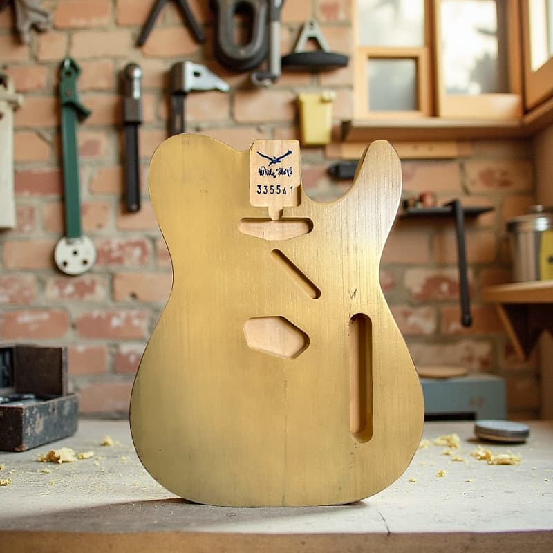 Alder Vintage Cream Telecaster Style Body, Relic Nitro Finish image 1