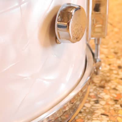 Prestige 5.5x14" Snare Drum White Pearl Vintage 1970's MIJ image 4