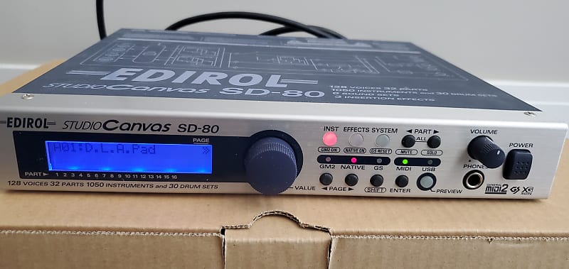 Edirol SD-80 Multitimbral Sound Generator (Roland XV) | Reverb