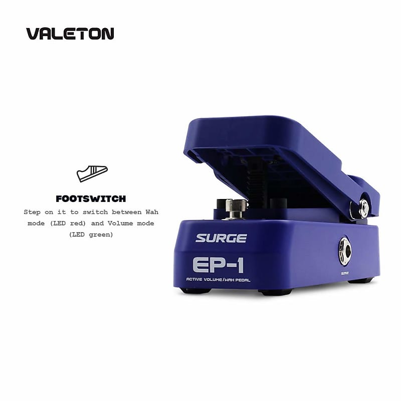 Valeton Surge EP-1 Mini Wah/ Active Volume Guitar Effect Mini Pedal image 1