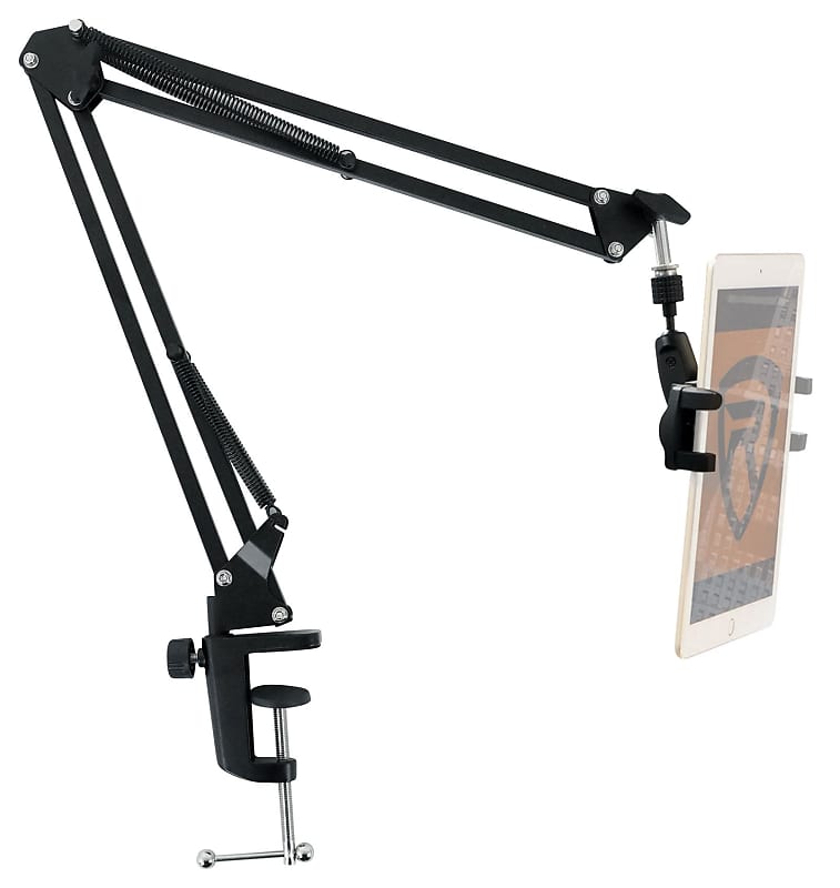 Rockville DMS40 40 Microphone Boom Arm Studio Podcast USB Mic Stand+Desk  Clamp