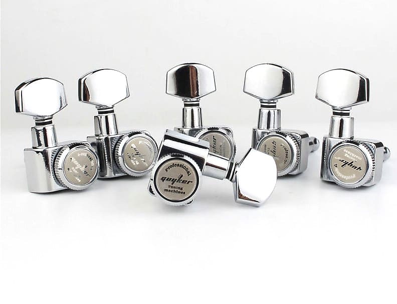 6 Premium Inline Locking Guitar Tuners Machine Head for Reverb