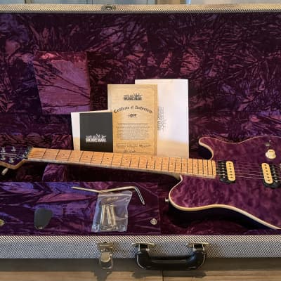 2023 Ernie Ball Music Man Limited Edtion Axis BFR Nitro Purple Quilt Only 100 Made for sale