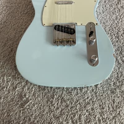 Fender Vintera ‘50s Telecaster 2019 MIM Sonic Blue Maple Fretboard Guitar image 2