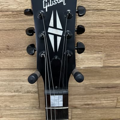 Gibson Nighthawk N-225 Semi Hollow Guitar 2013 - Ebony Ltd edition Rick Harris Pinstripe. Upgraded pickups w/OHSC image 8