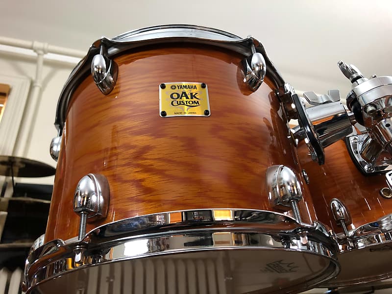 Yamaha Oak Custom Honey Amber Drum Set 10/12/15/20 - Japan