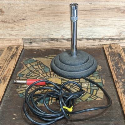 Astatic T-3 Vintage Microphone on Snyder Art Deco Desk Stand image 11