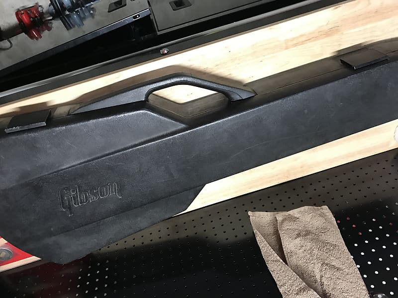 Gibson Protector Chainsaw Case GEN 1 1970’s Black / Red Les Reverb