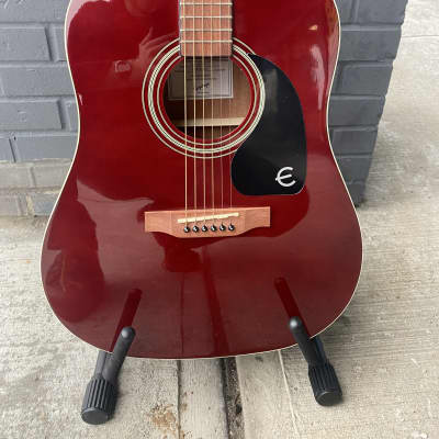 Epiphone DR-100 Wine Red With Gold Hardware for sale