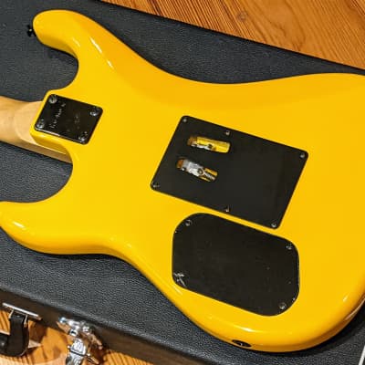 Kramer 2015 Pacer Satchel Yellow Leopard MIK Steel Panther Guitar w/Case, Very RARE, EXC Condition image 10