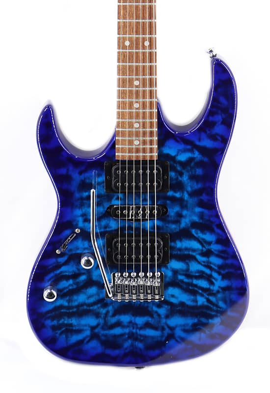Ibanez GIO GRX70QAL Lefty Electric Guitar - Transparent Blue Burst image 1