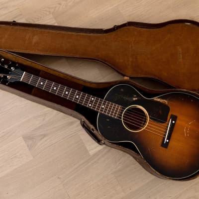 1950 Gibson LG-2 3/4 Vintage Short Scale Acoustic Guitar Sunburst w/ Case image 20
