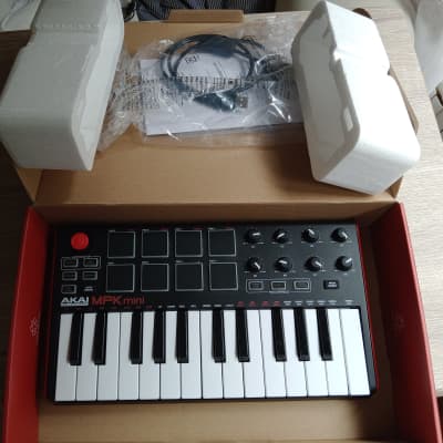 Akai MPK Mini MKIII 25-Key MIDI Controller 2020 - Present - Red with Black Keys