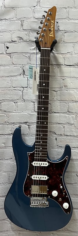 Ibanez Model AZ2204NPBM Prestige Electric Guitar in Prussian Blue Metallic image 1