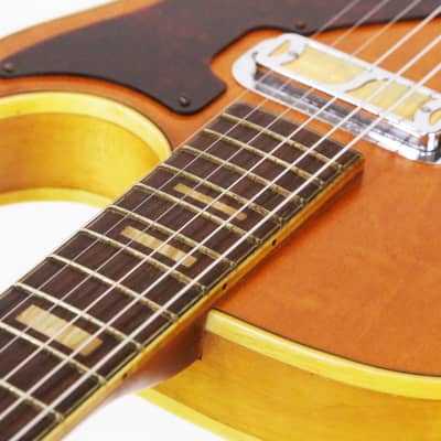 1961 Harmony H47 Stratotone MARS Vintage Silvertone Jupiter Electric Semi-Hollow DeArmond Gold Foil Pickup Player’s Guitar w/ OSSC image 23