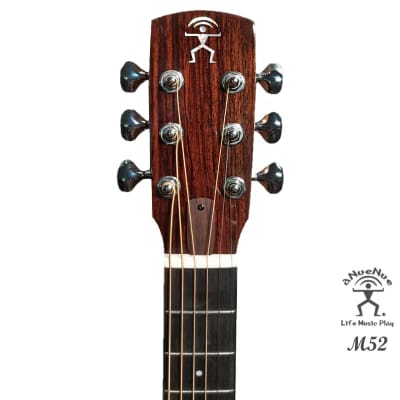 aNueNue M52 Solid Sitka Spruce & Acacia Koa Acoustic Future Sugita Kenji design Travel Size Guitar image 5