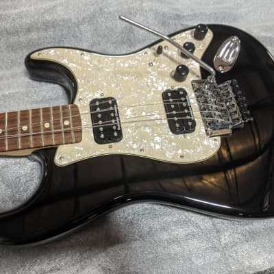 Fender HH Standard Strat 2012 Black w/ Floyd Rose Mod image 1