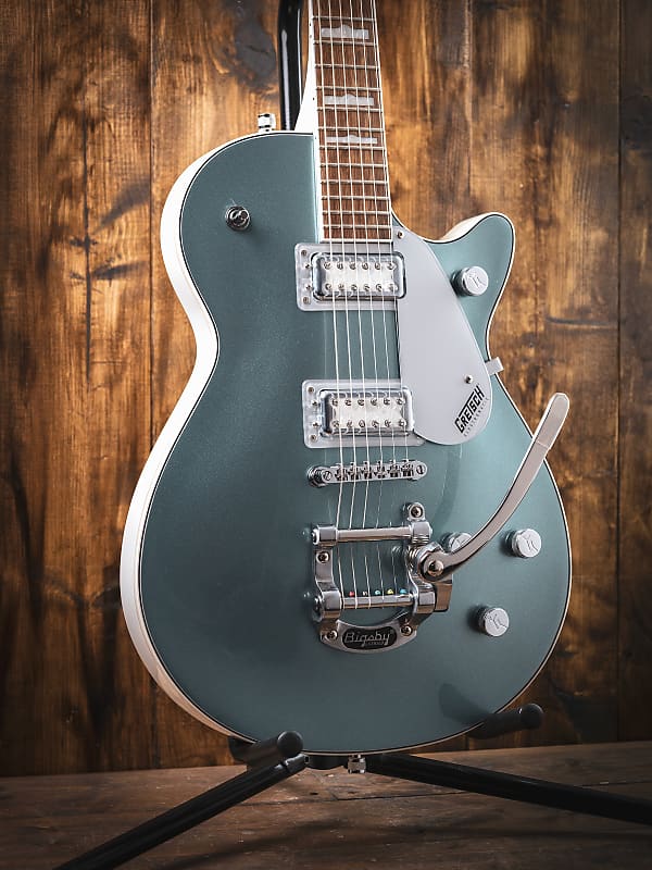 Gretsch G5230T-140 Electromatic 140th Double Platinum Jet with Bigsby, Laurel Fingerboard - Two Tone Stone Platinum / Pearl Platinum image 1