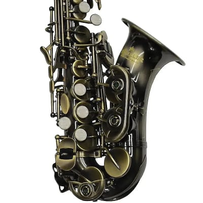 Schiller American Heritage 400 Curved Soprano Saxophone - Turkish Brass image 2