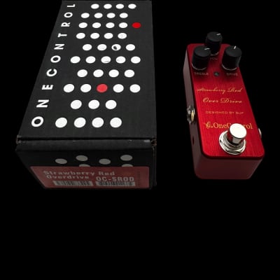 Reverb.com listing, price, conditions, and images for one-control-strawberry-red-overdrive