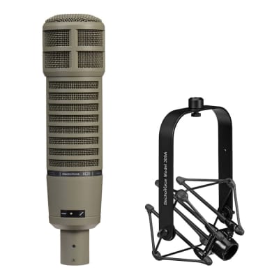 Electro-Voice RE20 Broadcast Announcer Mic (Variable-D) with Electro-Voice 309A Mic Shockmount Bundl