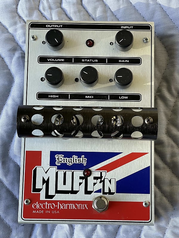 Electro-Harmonix English Muff'N Tube Distortion / Preamp 2005 - 2021 - Silver / Red / Blue image 1
